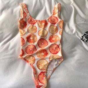 One piece bathing suit